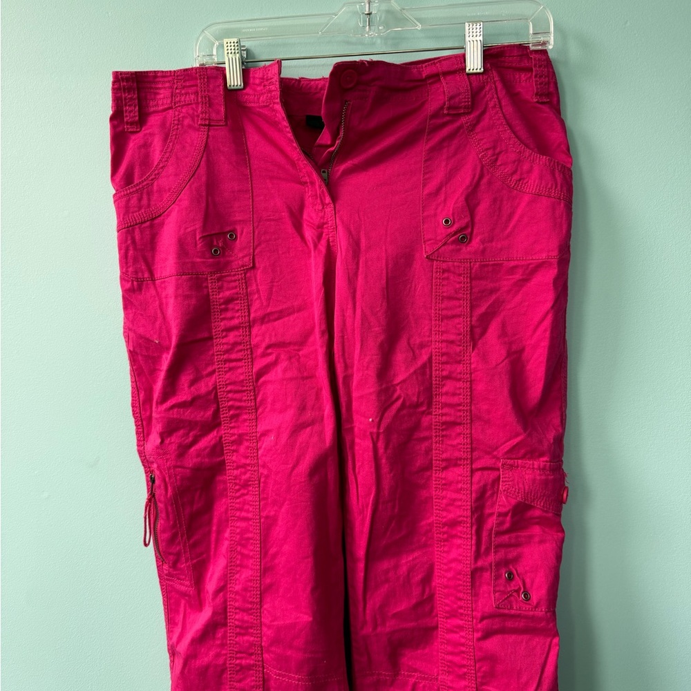Vibrant Pink Cargo Pants